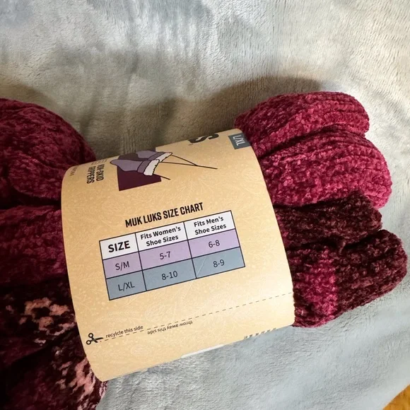 Muk Luks Unisex Cabin Socks   NWT. - Picture 5 of 8